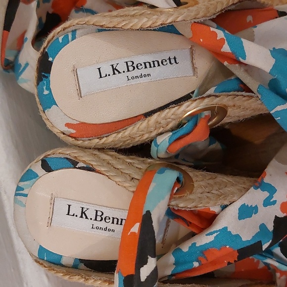 L.K  Bennett wedges sandals size 41 - Picture 5 of 9
